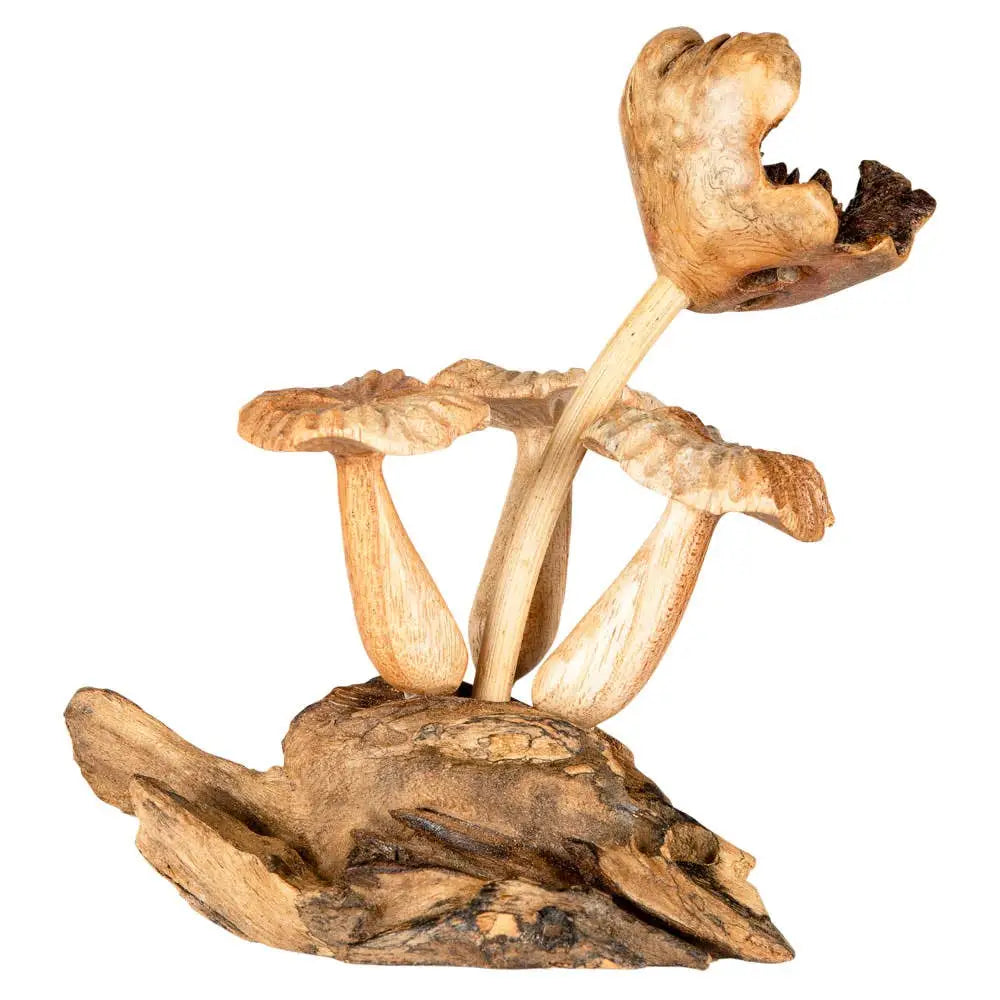 🍄✨ Wooden Mushroom Home Decor – Whimsical Charm and Natural Magic! 🌿 - Statues
