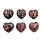 💖 1’’ Rhodonite Hearts - Pocket-Sized with Gorgeous Color ✨ - Carvings