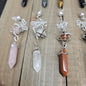 3 PIECE MERKABA PENDULUM - CLEAR QUARTZ - Pendulums & Mats