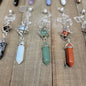 3 PIECE MERKABA PENDULUM - GREEN AVENTURINE - Pendulums & Mats