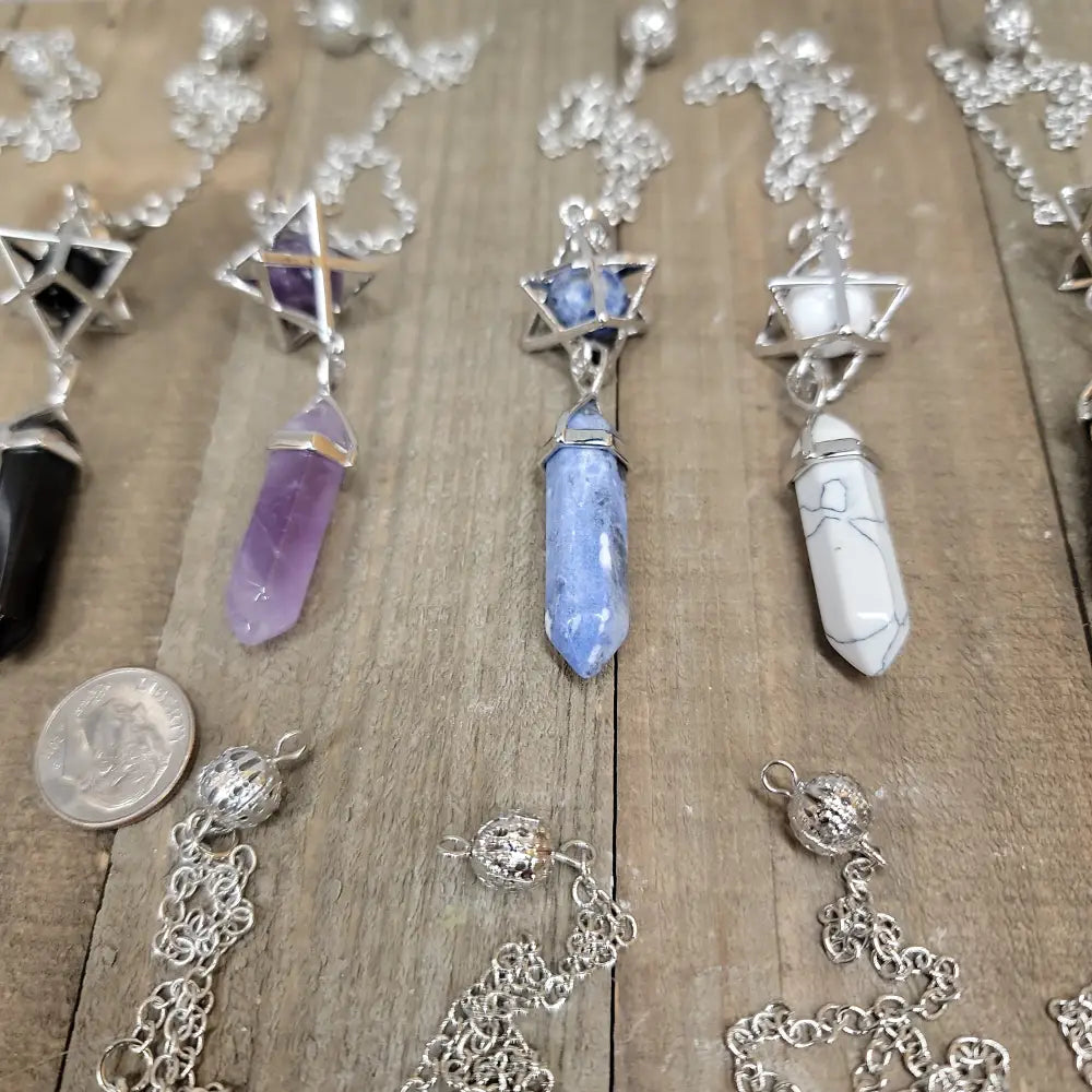 3 PIECE MERKABA PENDULUM - SODALITE - Pendulums & Mats