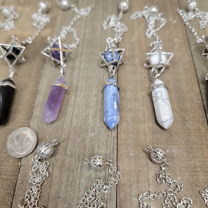 3 PIECE MERKABA PENDULUM - SODALITE - Pendulums & Mats
