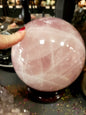 7 inch rose quartz sphere for heart chakra healing – The Mystical Moons