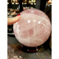 7 inch rose quartz sphere for heart chakra healing – The Mystical Moons
