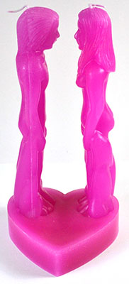 💞✨ 8’’ Pink Face to Face Lovers Candle – Gentle Love Unity and Heartfelt Connection Ritual Candle! 🕯️