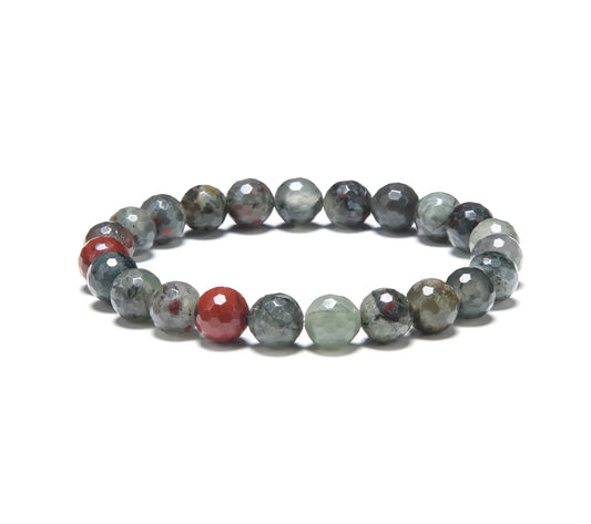🩸✨ African Bloodstone Bracelet 8mm – Courage Healing and Strength 🌿
