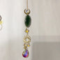 Agate slice sun catchers - Green - Home Decor