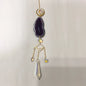 Agate slice sun catchers - Purple - Home Decor