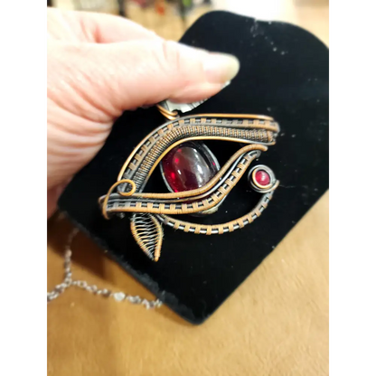 Amazing Copper Wire Wrapped Pendants! In Store - Eye of Horus - Jewelry