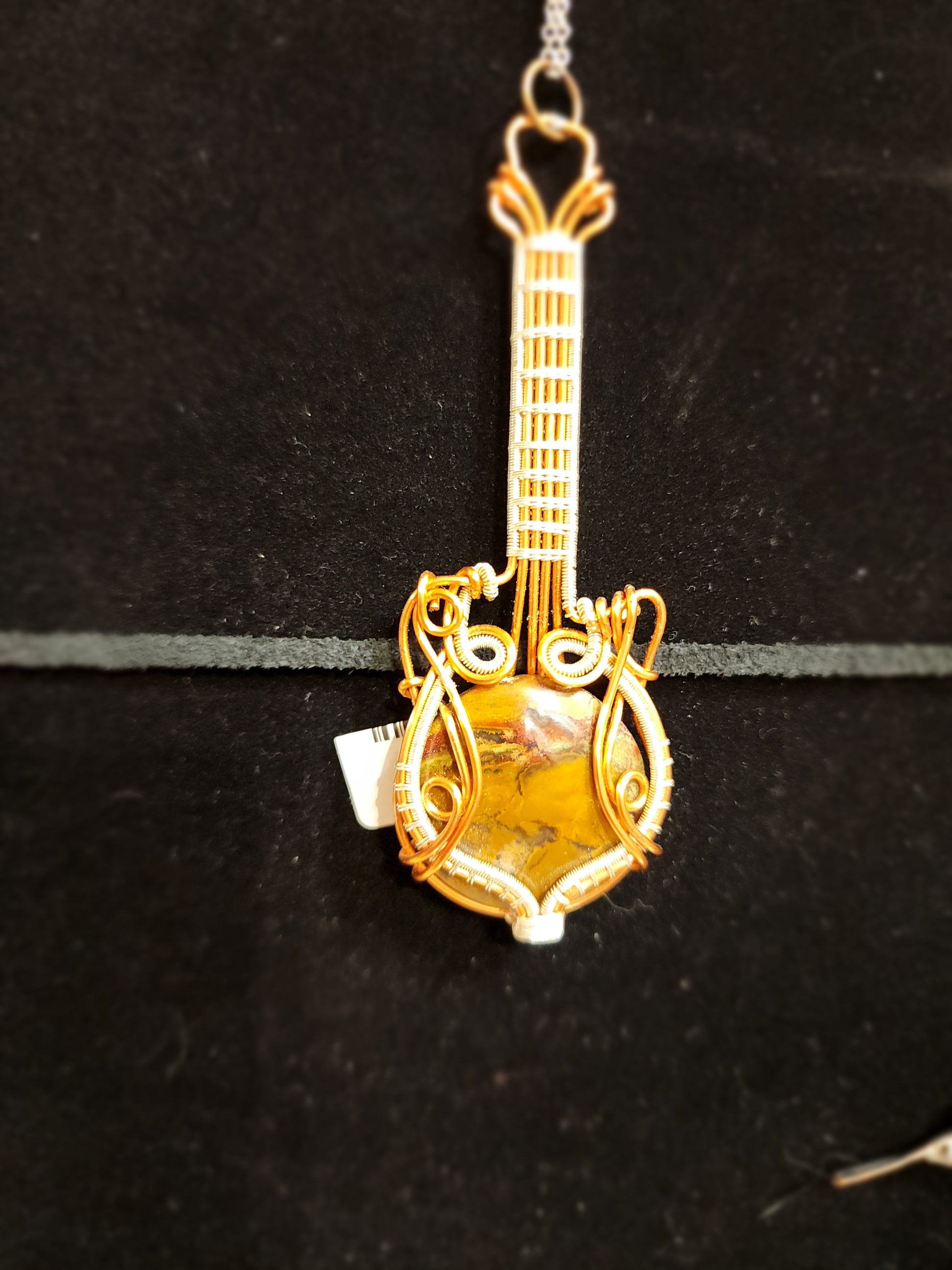 Amazing Copper Wire Wrapped Pendants! In Store - Guitar - Jewelry