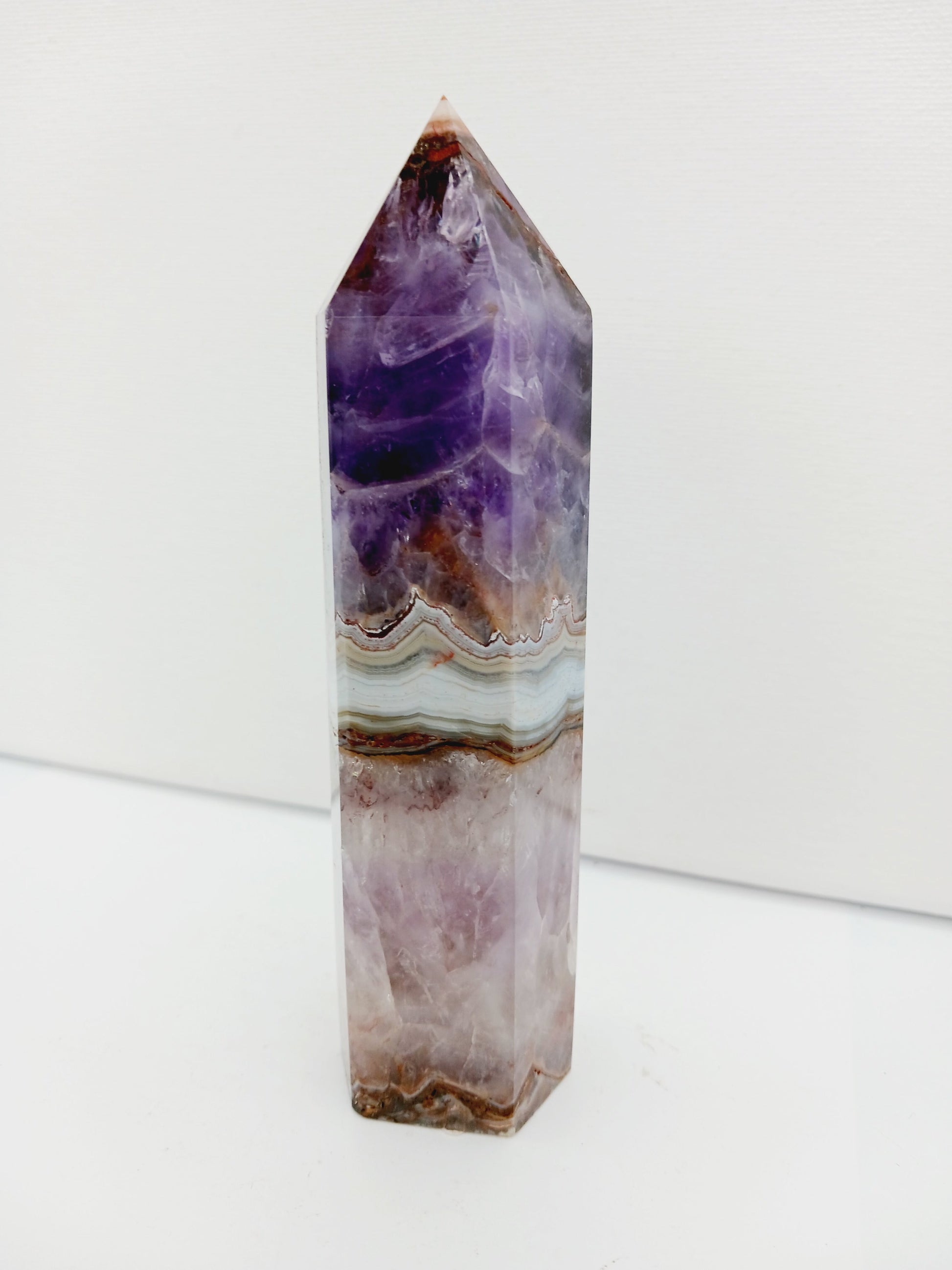💜🏔️ Amethyst Agate Tower 5 Inch – Balance Protection and Spiritual Growth ✨ - 2 - 5.5’’ - Towers