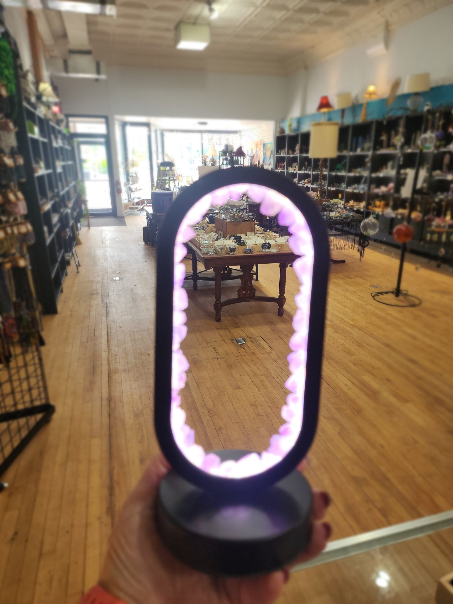 🌟 Amethyst Oval Lamp! 🌟