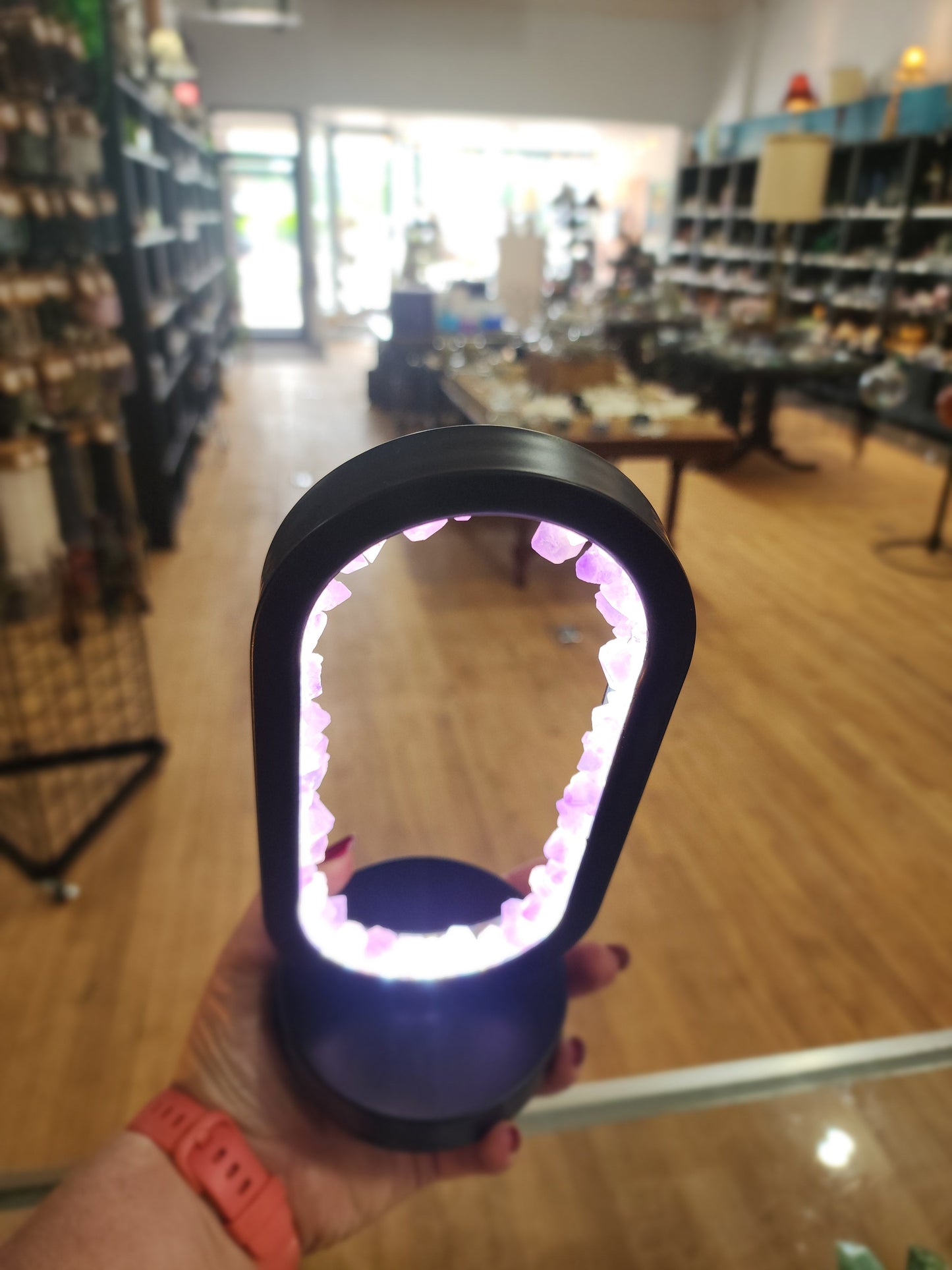 🌟 Amethyst Oval Lamp! 🌟