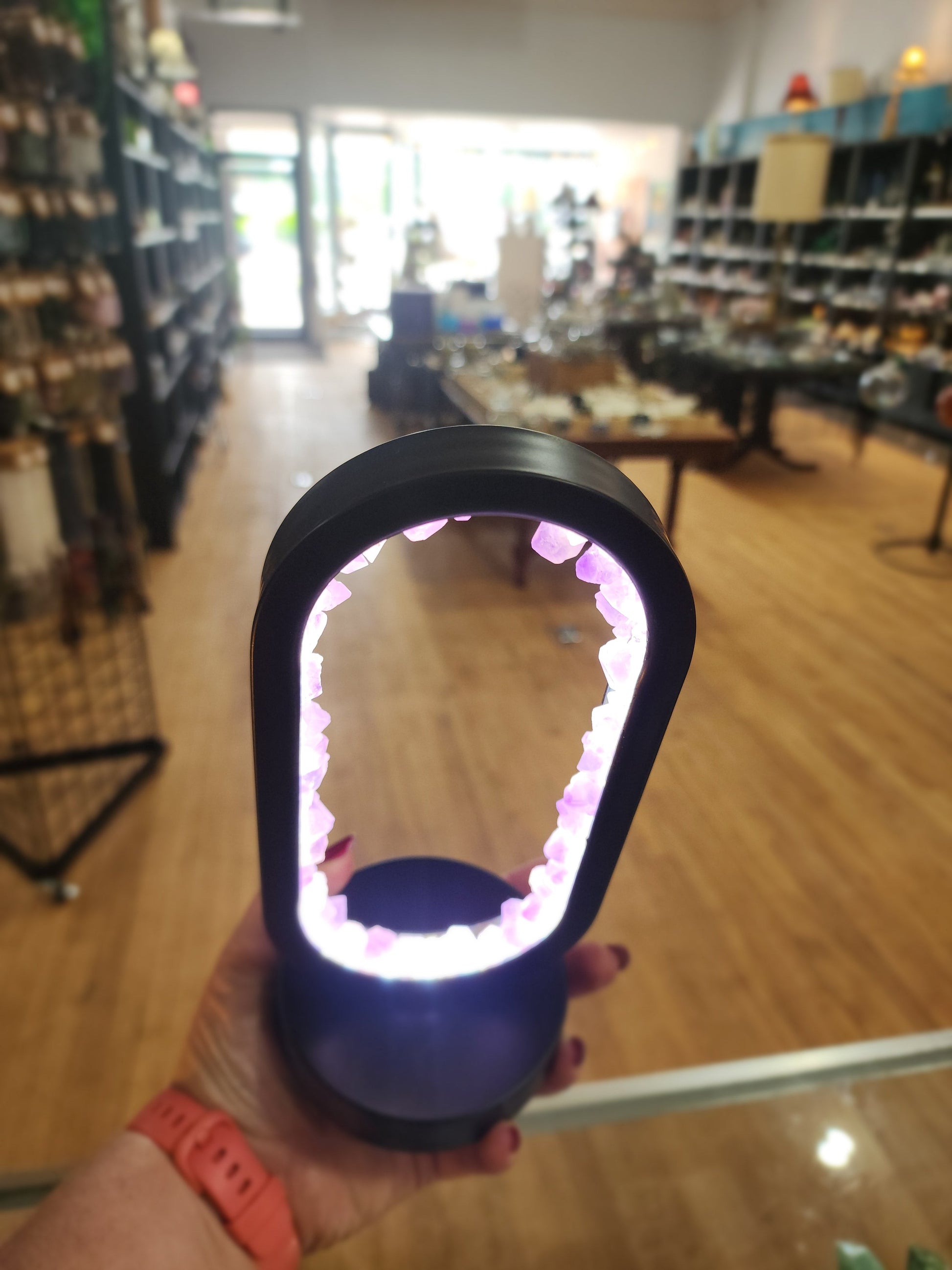 🌟 Amethyst Oval Lamp! 🌟