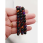 💎 Amethyst Tiger’s Eye Smoky Quartz & Obsidian 8mm Bead Bracelet ✨