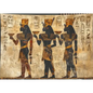 🏺 Ancient Egyptian Mural Tapestry - Hieroglyphic Design (80’’ x 60’’) ✨