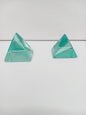 💎✨ Aqua and Blue Obsidian Pyramids 1.75’’ – Calm Clarity and Spiritual Protection 🔷 - aqua