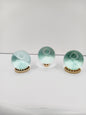 🔵✨ Aqua and Blue Obsidian Spheres – Calm Insight and Spiritual Protection 🌊 - aqua