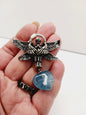 💙👼 Aquamarine Angel Pendant – Peace Protection and Divine Guidance ✨ - Jewelry