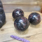 🔥✨ Arfvedsonite (Firework Stone) w/ Garnet Spheres – Ignite Transformation & Manifest Magic! ✨🔥 - Spheres