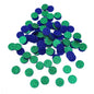 Aromatherapy Diffuser Pads for Essential Oil Jewelry - 17mm Green Glitter Small Essential Oil Felt Pads - Jewelry