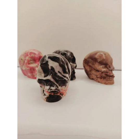 💀✨ Assorted Material Skull 2.6” – Wisdom Transformation and Protection 🌈
