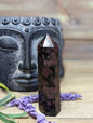 Arfendsonite with Garnet Towers - 14- 3 1/2’’ - Towers