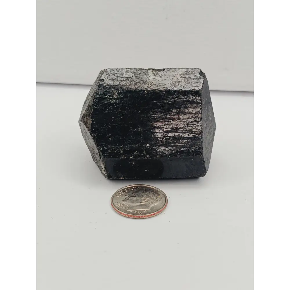 🖤✨ Black Tourmaline Double Terminated Shaft – Protection Grounding and Energy Flow 🌟 - Specimens