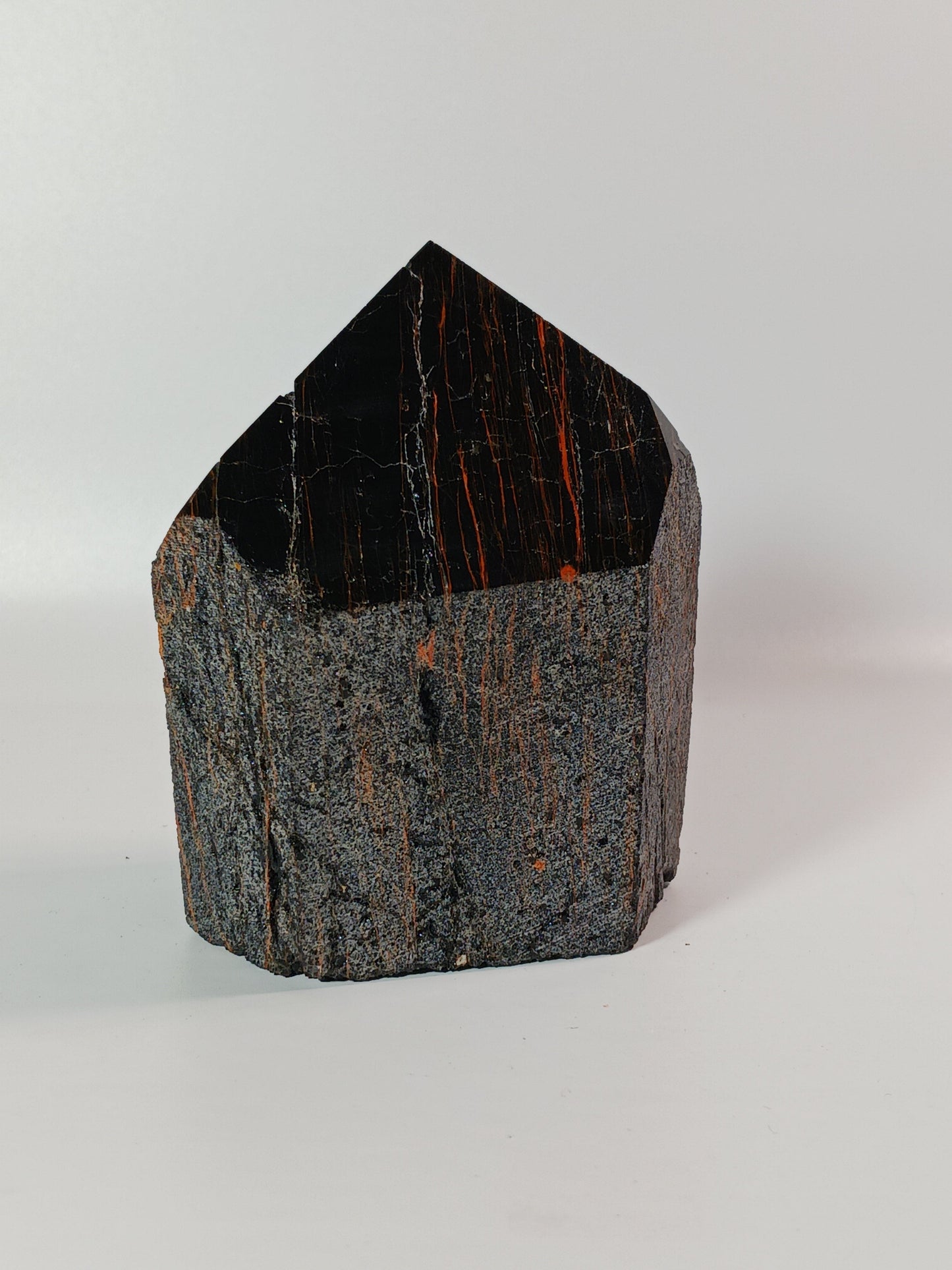 🖤🪨 Black Tourmaline with Hematite Tower – Double Protection and Deep Grounding ✨ - 9 - Specimens