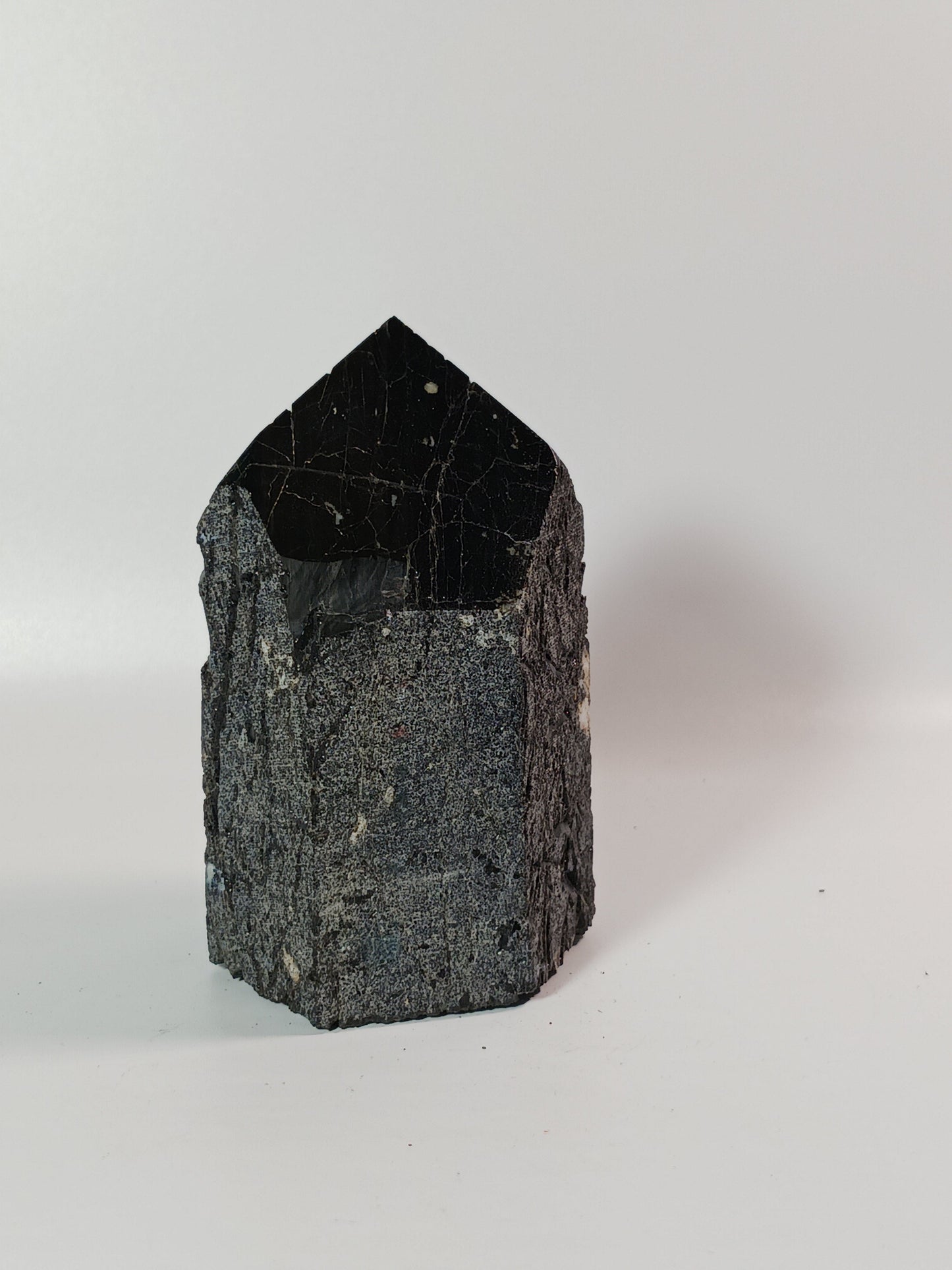 🖤🪨 Black Tourmaline with Hematite Tower – Double Protection and Deep Grounding ✨ - 13 - Specimens