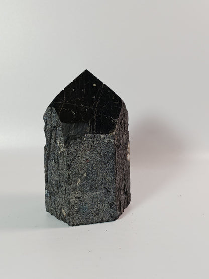 🖤🪨 Black Tourmaline with Hematite Tower – Double Protection and Deep Grounding ✨ - 13 - Specimens