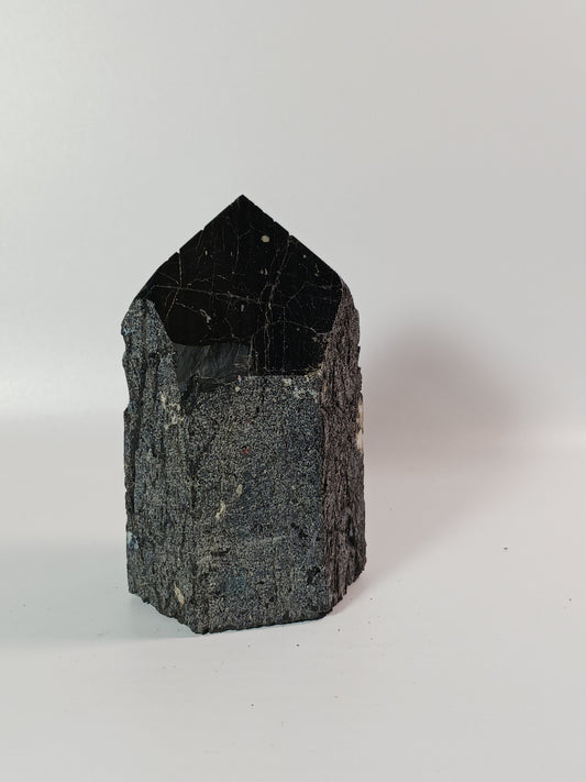🖤🪨 Black Tourmaline with Hematite Tower – Double Protection and Deep Grounding ✨ - 13 - Specimens
