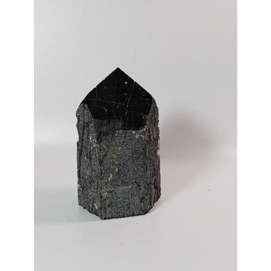 🖤🪨 Black Tourmaline with Hematite Tower – Double Protection and Deep Grounding ✨ - 13 - Specimens