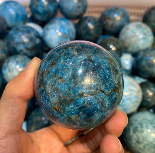 💙🔮 Blue Apatite Spheres – Inspiration Clarity and Manifestation! 🔮💙 - 1 - 2.25’’ - Spheres