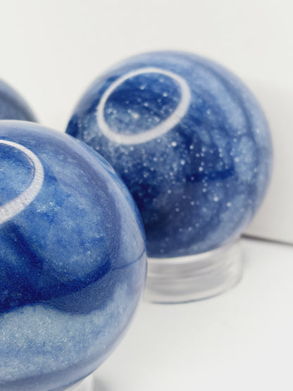 🔵✨ Blue Aventurine Sphere – Calm Communication and Empowered Insight 🌟 - Spheres