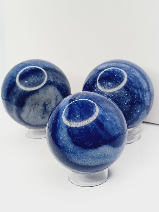🔵✨ Blue Aventurine Sphere – Calm Communication and Empowered Insight 🌟 - Spheres