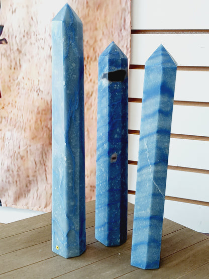 💙✨ Blue Aventurine Tower – Insight Calm and Empowered Communication 🗼 - Towers