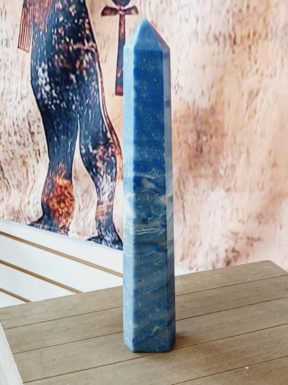 💙✨ Blue Aventurine Tower – Insight Calm and Empowered Communication 🗼 - 12’’ - Towers