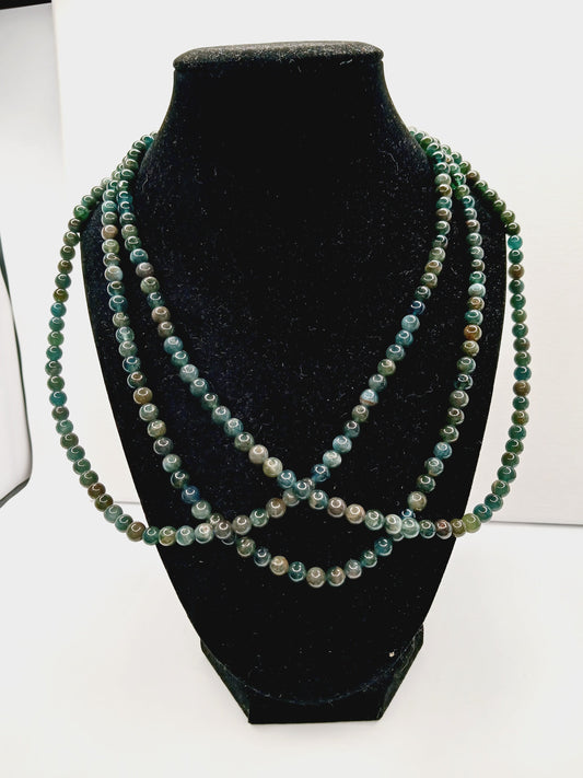 🌊✨ Blue-Green Apatite Necklace 6mm – Clarity Expression and Inspired Energy 💙💚 - Jewelry