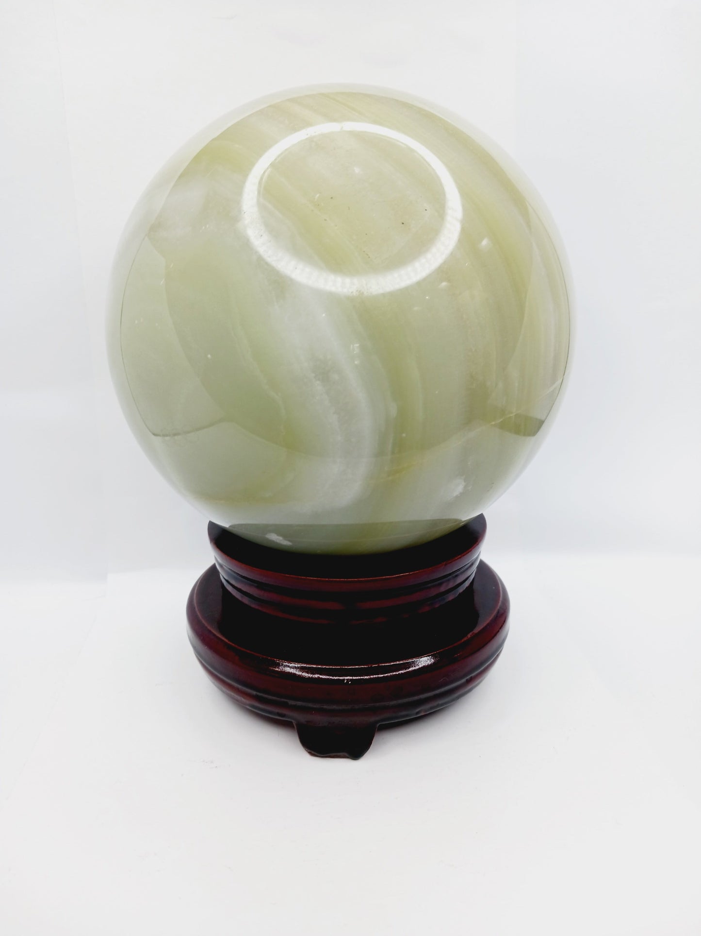 🌊💚 Blue-Green Calcite Spheres with Free Stand – Calming Energy Heart Healing and Oceanic Beauty! ✨ - 2