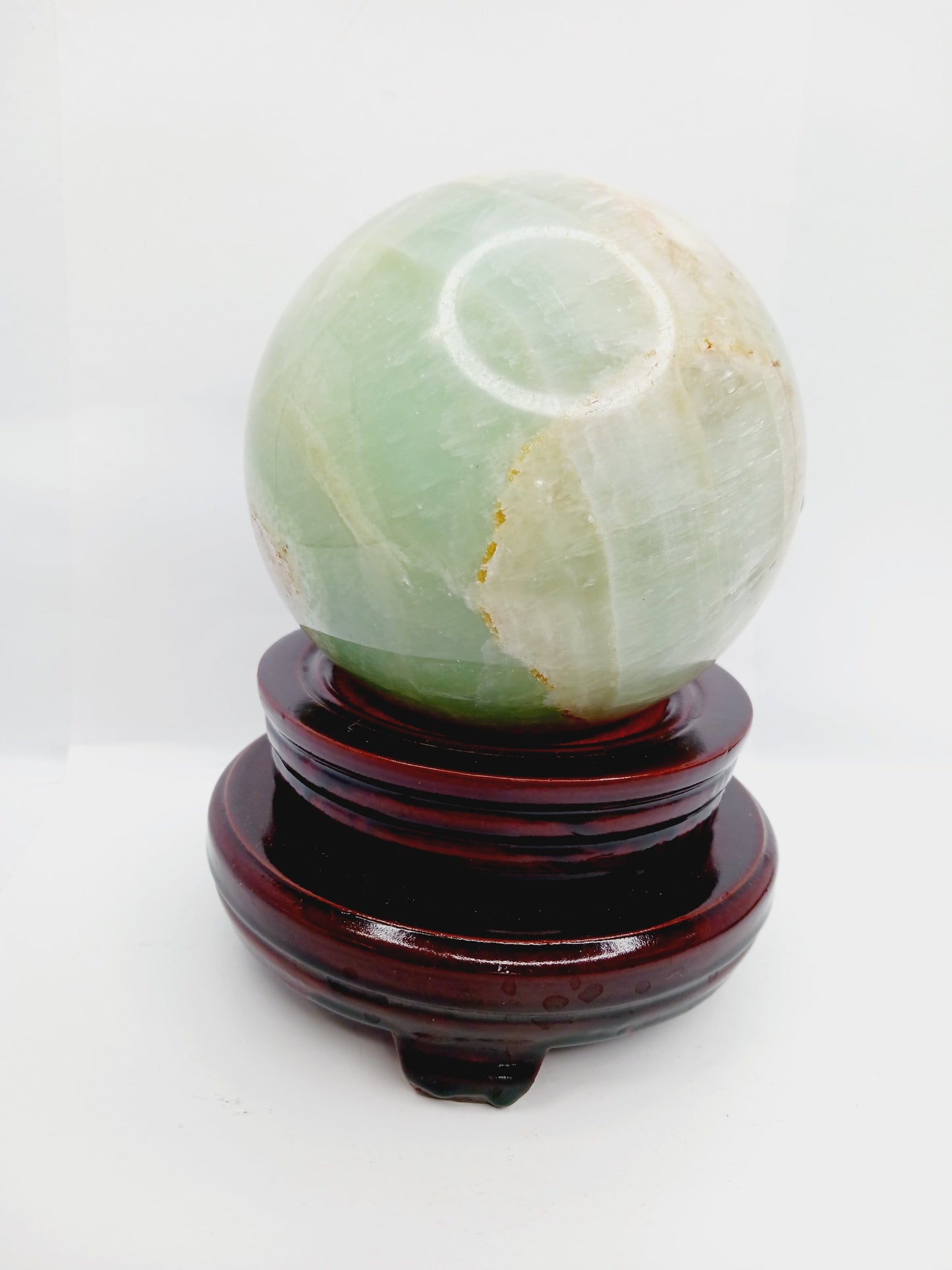 🌊💚 Blue-Green Calcite Spheres with Free Stand – Calming Energy Heart Healing and Oceanic Beauty! ✨ - 1