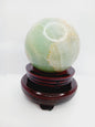 🌊💚 Blue-Green Calcite Spheres with Free Stand – Calming Energy Heart Healing and Oceanic Beauty! ✨ - 1