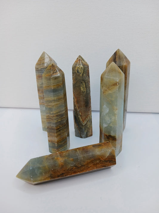 💙✨ Blue Onyx Point 3 to 3.5 Inch – Calm Focus and Spiritual Strength 🔮 - Towers