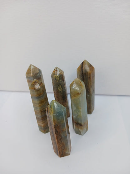 💙✨ Blue Onyx Point 3 to 3.5 Inch – Calm Focus and Spiritual Strength 🔮 - Towers