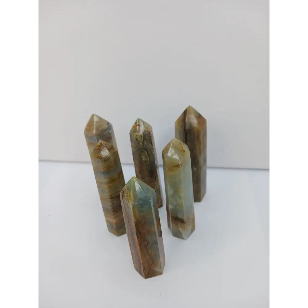 💙✨ Blue Onyx Point 3 to 3.5 Inch – Calm Focus and Spiritual Strength 🔮 - Towers