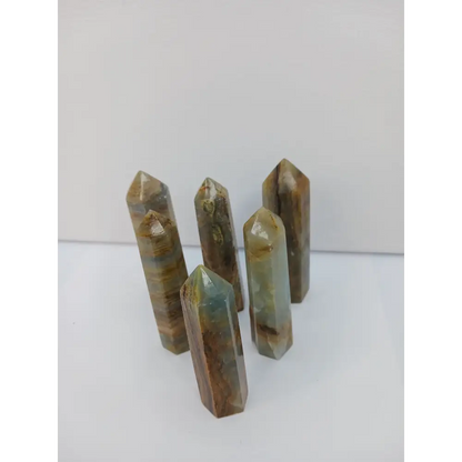 💙✨ Blue Onyx Point 3 to 3.5 Inch – Calm Focus and Spiritual Strength 🔮 - Towers