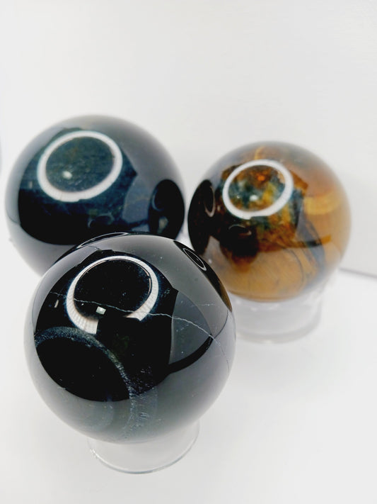 🌊 Blue Tiger’s Eye Spheres - 2.25’’ to 2.5’’ 🖤 - Spheres