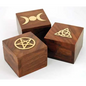 Brass Inlaid Box (various Designs) - Boxes & Chests