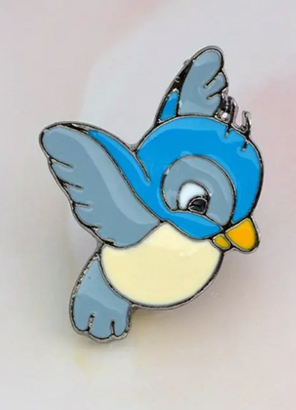 BROOCH LAPEL ENAMEL Magical Pins Pin (Page 1) - Bluebird - Clothing & Apparel