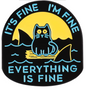 BROOCH LAPEL ENAMEL Magical Pins Pin (Page 1) - Everything is Fine Kitty - Clothing & Apparel